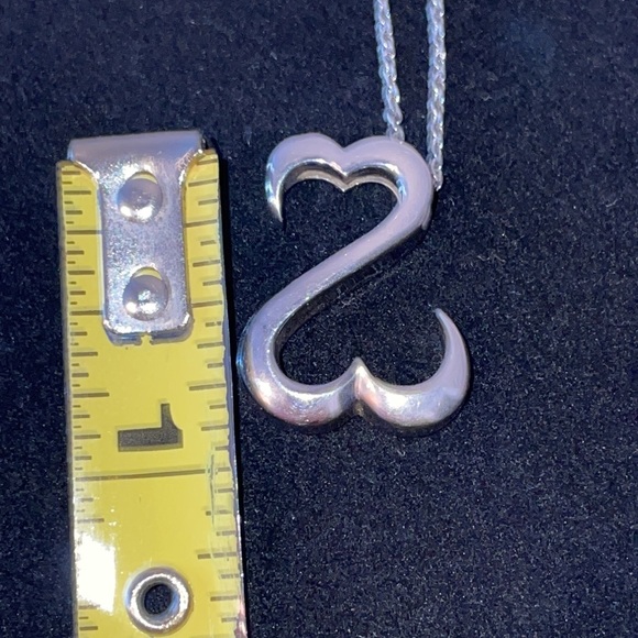 Jane Seymour Sterling Open Heart Pendant with Chain - Picture 6 of 6